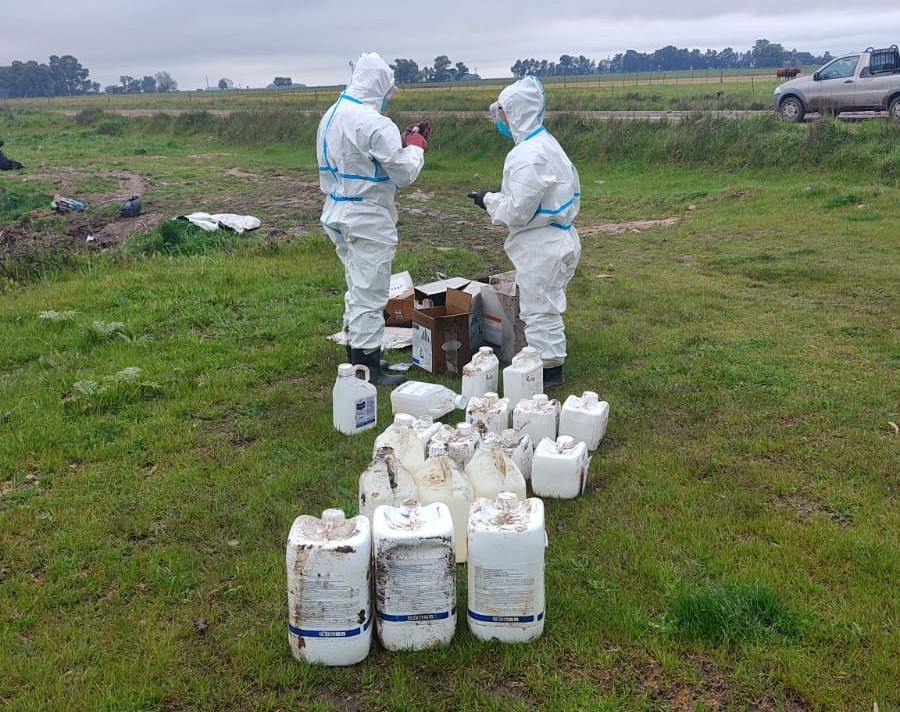 El municipio de Laprida denunció hallazgo de agroquímicos ilegales en sección quintas