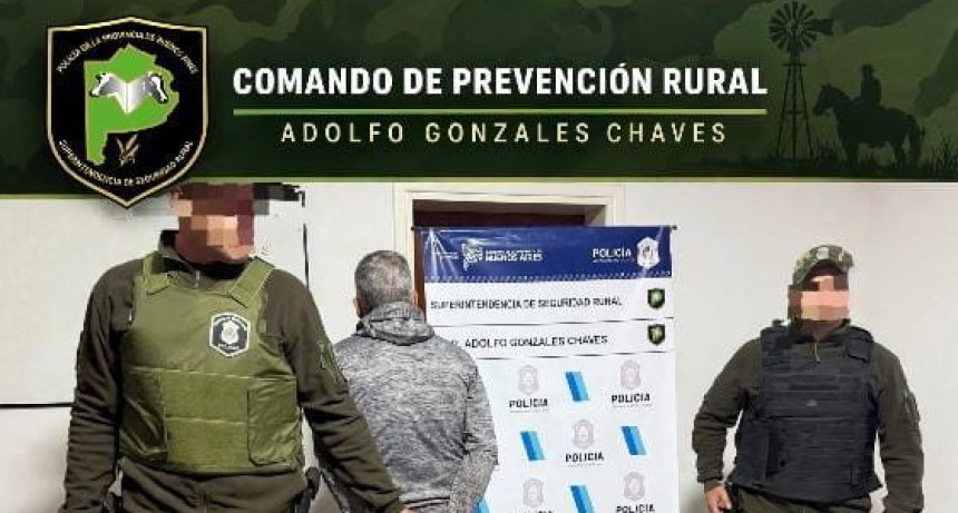 CPR de G. Chaves esclareci&oacute; importante il&iacute;cito en zona rural siendo principal imputado un lapridense